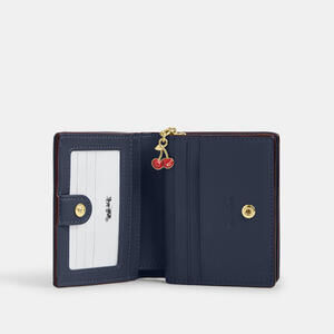 Snap Wallet In Signature Denim